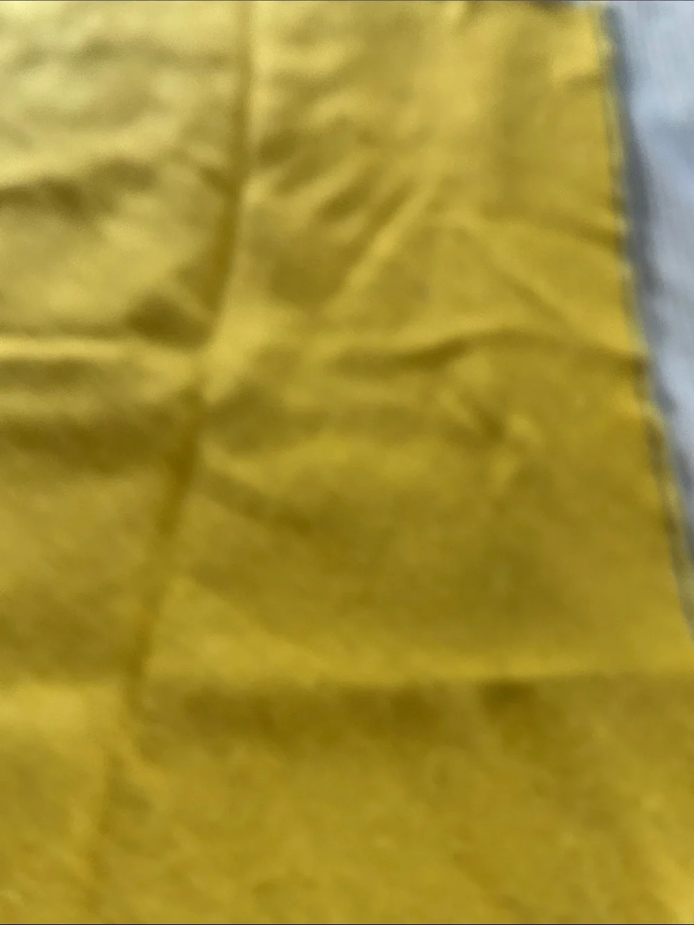 Two-Tone Yellow and Gray Cozy Shawl